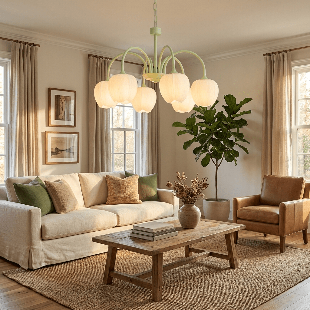 Tulip Matcha Chandelier