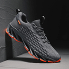 Men’s Running Shoes – Knit Sneakers with Grip Sole