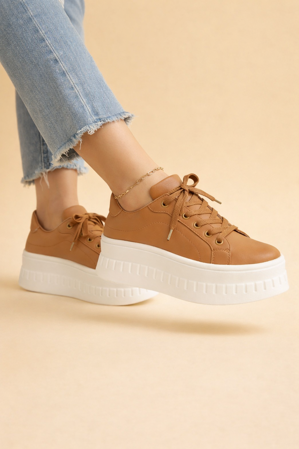 Hattie | Women Platform Lace Up Sneakers