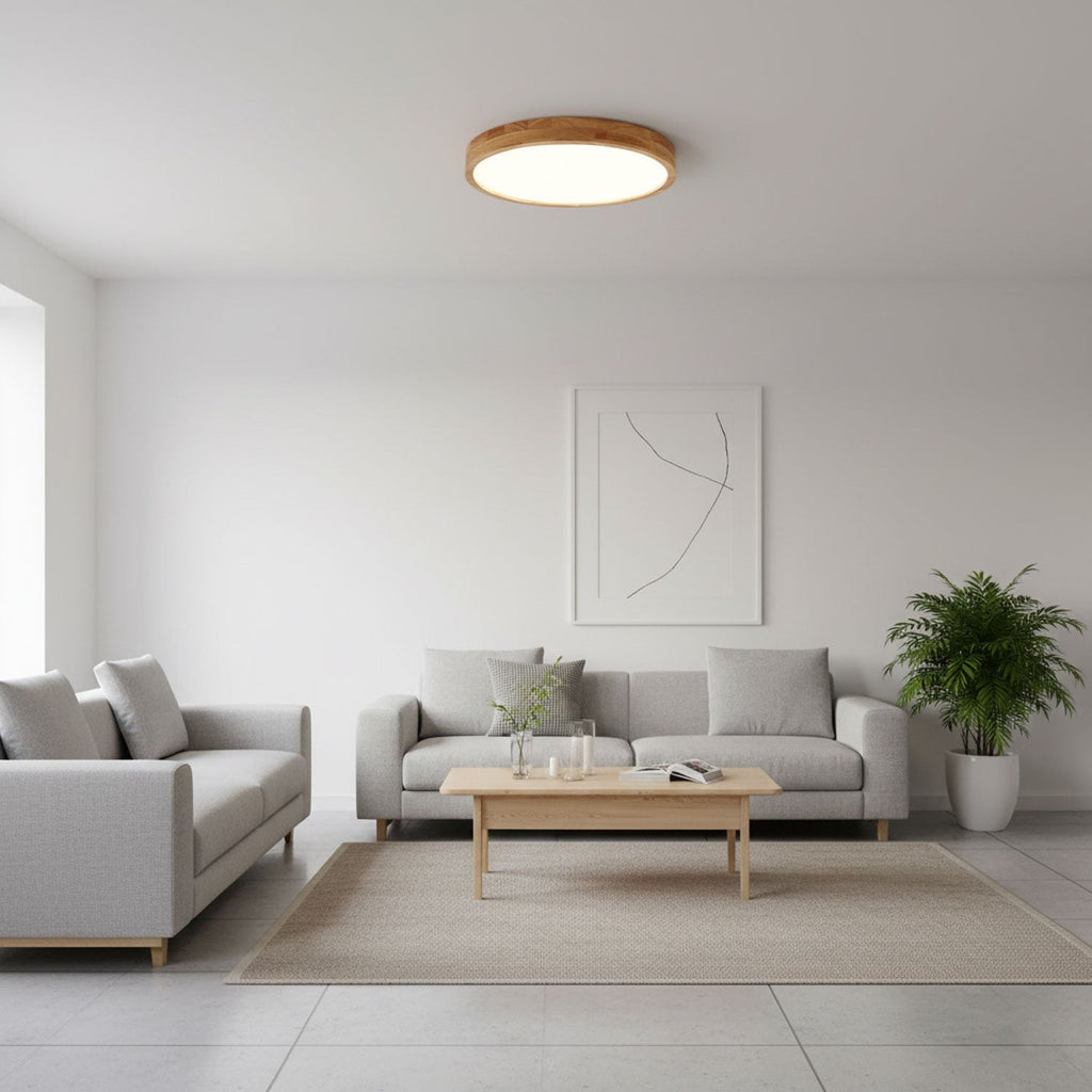 Wooden Geometric Ceiling Light