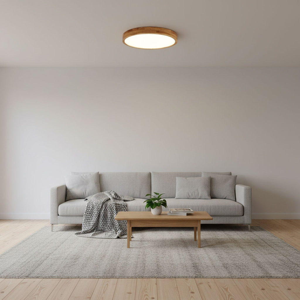 Wooden Geometric Ceiling Light
