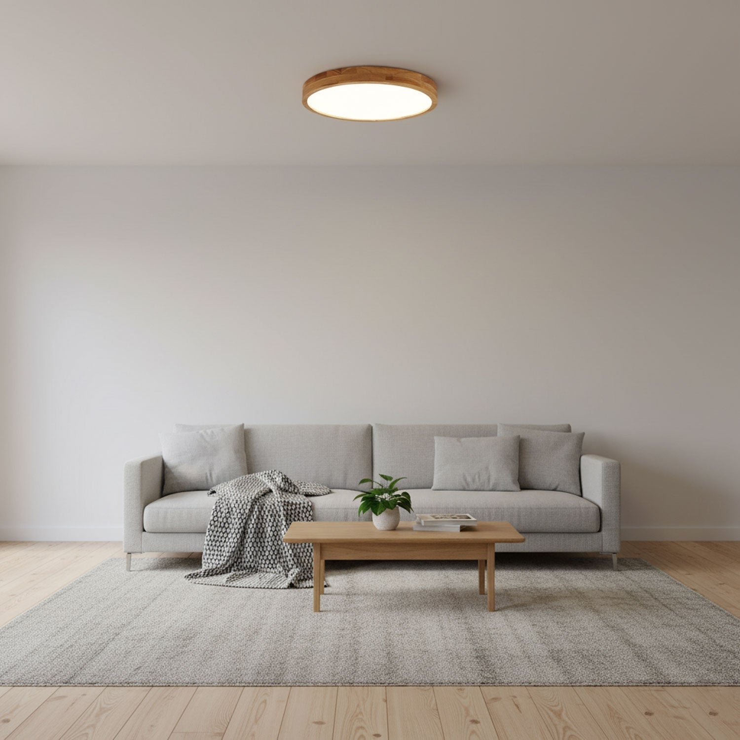 Wooden Geometric Ceiling Light
