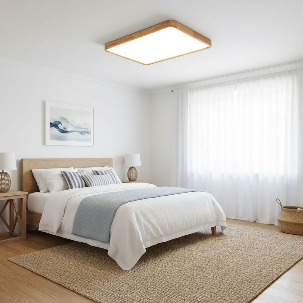 Wooden Geometric Ceiling Light