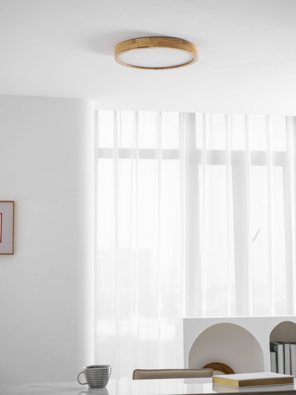 Wooden Geometric Ceiling Light