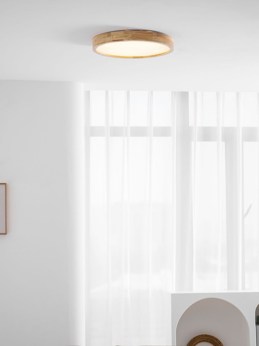 Wooden Geometric Ceiling Light