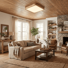 Wooden Geometric Ceiling Light