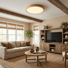 Wooden Geometric Ceiling Light