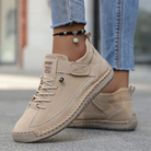 Saela | Women Slip On Sneakers With Wide Toe Box Elastic Side Panels And Supportive Sole For Summer Days