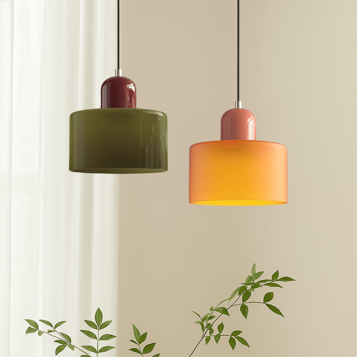 Bauhaus Colored Glass Pendant Light Modern Design