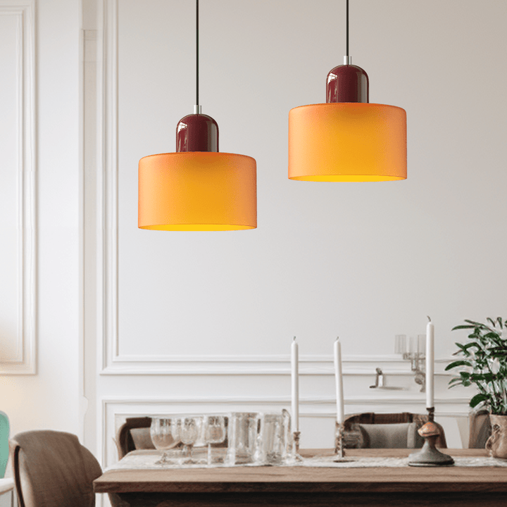 Bauhaus Colored Glass Pendant Light Modern Design