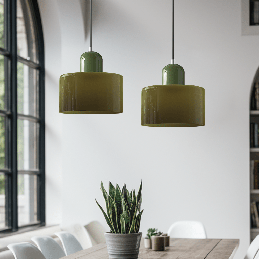 Bauhaus Colored Glass Pendant Light Modern Design