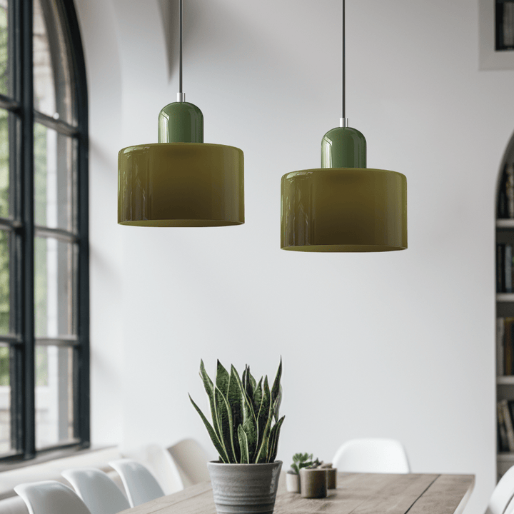 Bauhaus Colored Glass Pendant Light Modern Design