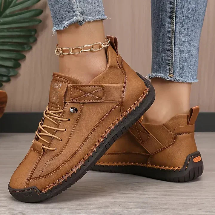 Saela | Women Slip On Sneakers With Wide Toe Box Elastic Side Panels And Supportive Sole For Summer Days