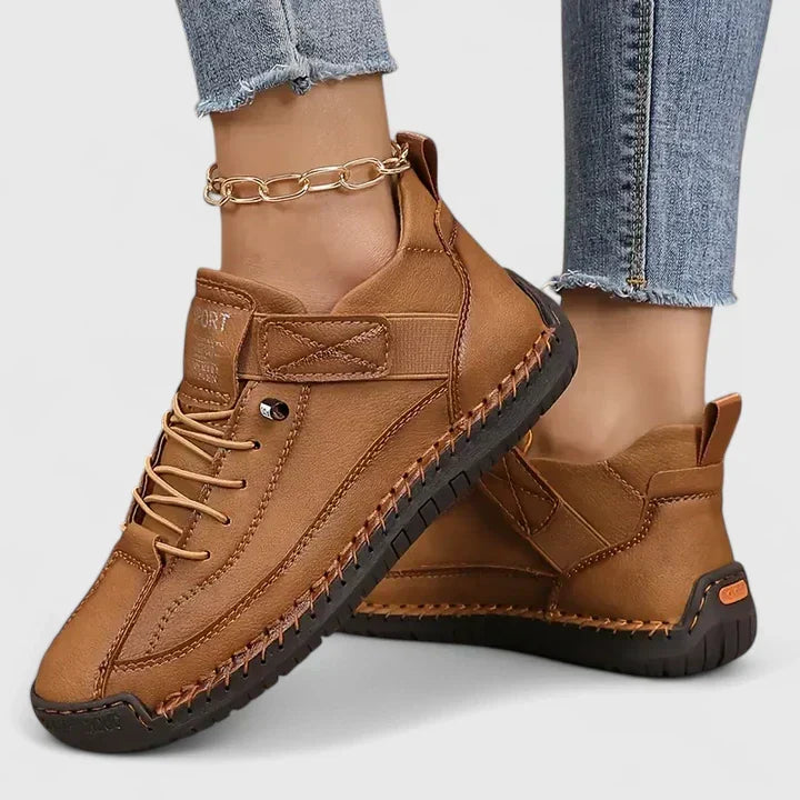 Kymberleigh | Women Slip On Sneakers With Slow Rebound EVA Sole Roomy Toe Box Arch Support And Elastic Panels
