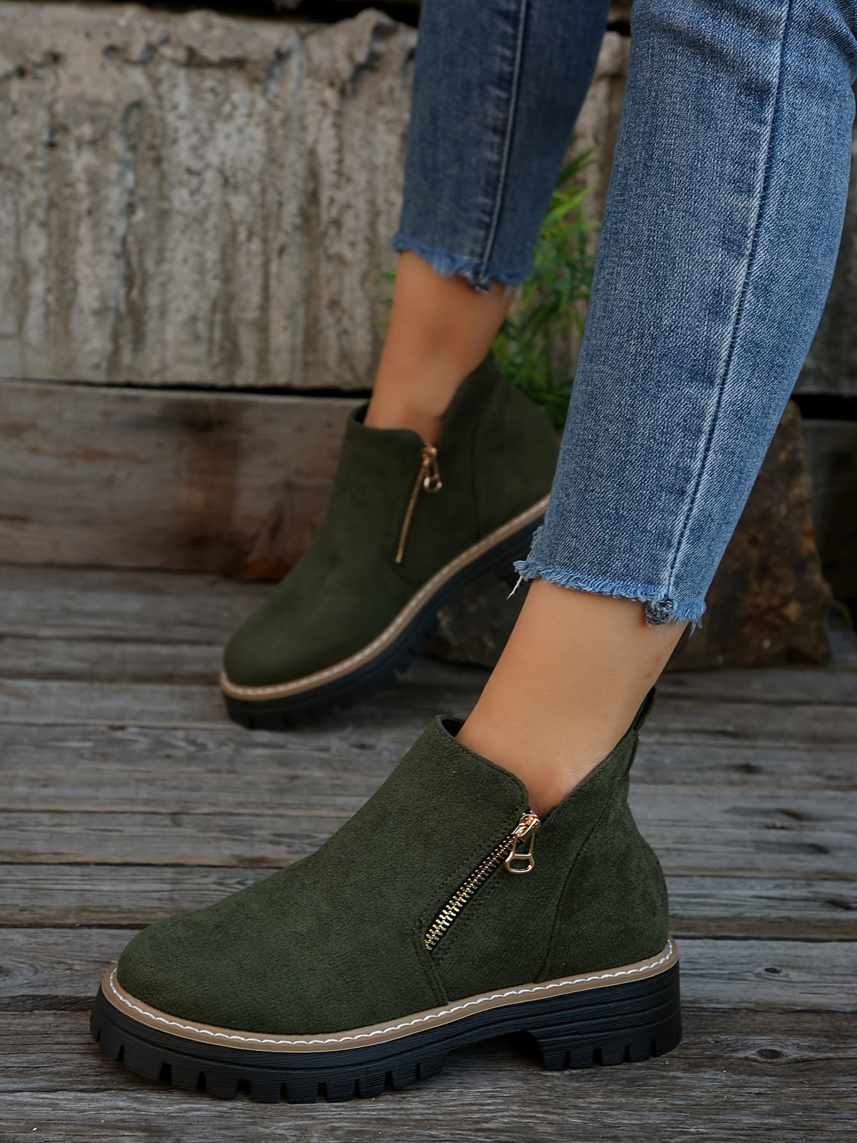 Raely | Women Boots With Side Zipper Arch Support Cushioned Insole And Sturdy Outsole For Autumn Or Office