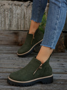 Raely | Women Boots With Side Zipper Arch Support Cushioned Insole And Sturdy Outsole For Autumn Or Office