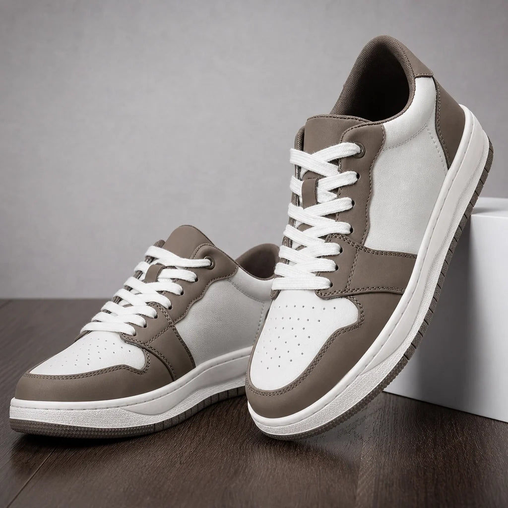 Jonathan Low-Top Trainers - Color:Coffee/White;Size:38