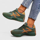 Amy | Women Contrast Sneakers With Cushioned Insole And Slip Resistant Outsole For City Walks Or Everyday Wear