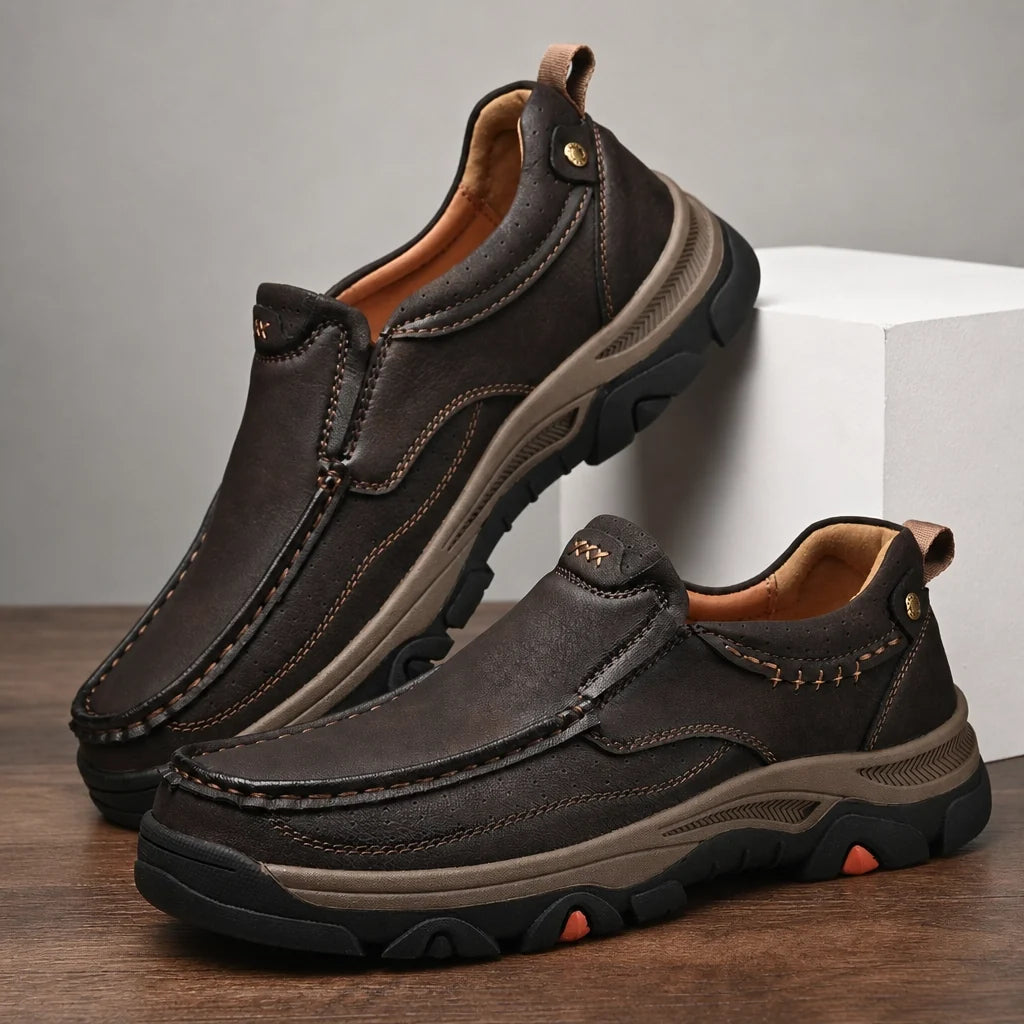 Diego Chunky Loafers - Color:Dark Brown;Size:43