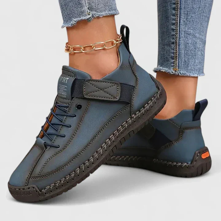 Kymberleigh | Women Slip On Sneakers With Slow Rebound EVA Sole Roomy Toe Box Arch Support And Elastic Panels