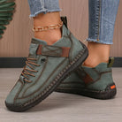 Saela | Women Slip On Sneakers With Wide Toe Box Elastic Side Panels And Supportive Sole For Summer Days
