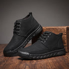Davidson Miles Leather Sneakers - Color:Black;Size:38