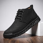 Men's Black Davidson Miles Leather Sneakers