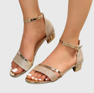 Alison | Women Heeled Sandals With Adjustable Closure And Shaped Insole For Summer Occasions Or Everyday Wear