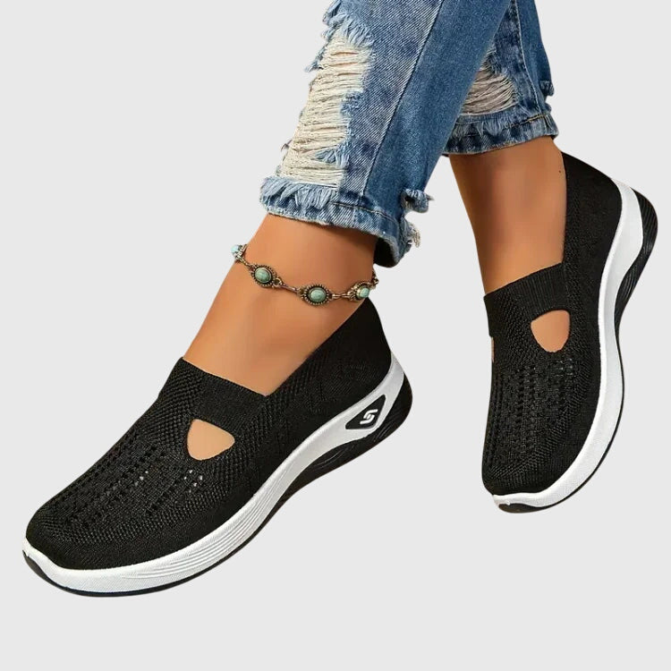 Lora | Women Slip Resistant Walking Shoes With Rubber Sole