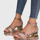 Alison | Women Heeled Sandals With Adjustable Closure And Shaped Insole For Summer Occasions Or Everyday Wear