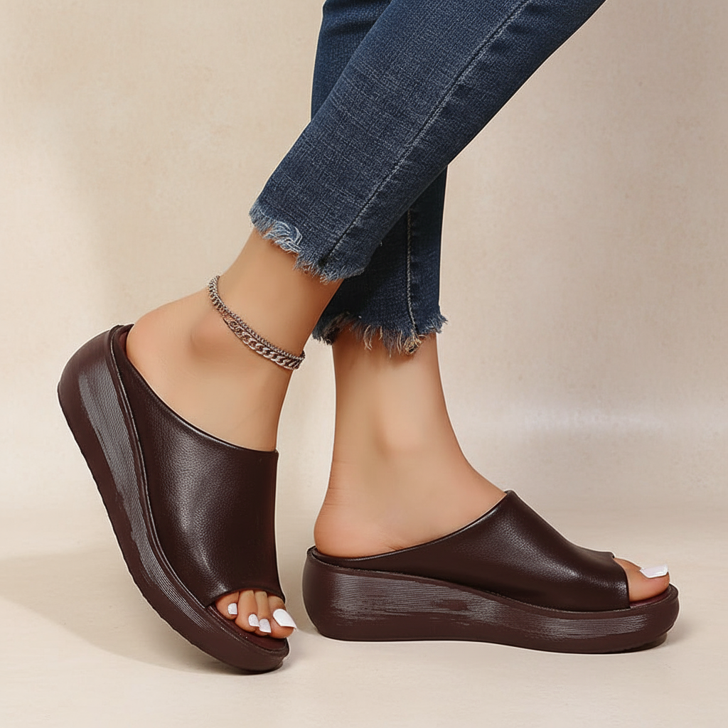 Elisa | Women Slip On Support Sandals With Sleek Design For Daily Wear Or Polished Outings