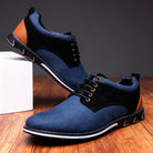 Victor | Men Derby Sneakers With Textured Upper Cushioned Footbed And Padded Ankle Support For Office Or Weekend