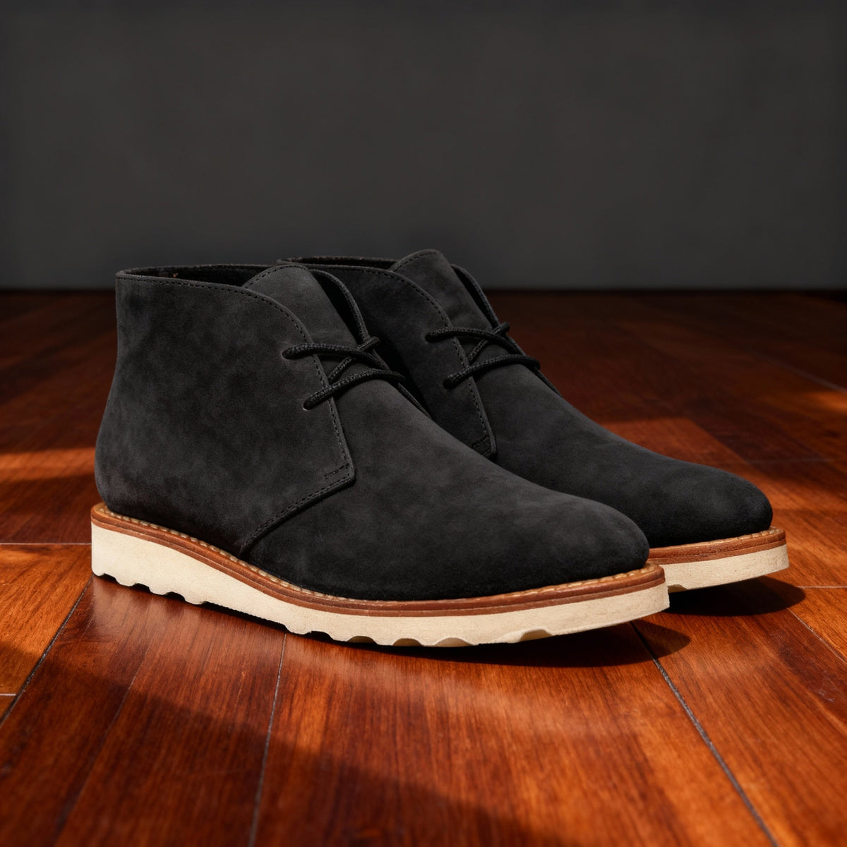 Waylon | Men Chukka Boots With Sturdy Welt Shock Absorbing Sole Cushioned Footbed And Hand Stitched Detailing