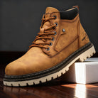 Ashford | Men Lace Up Boots With Metal Bolt Eyelets, Brown / 5