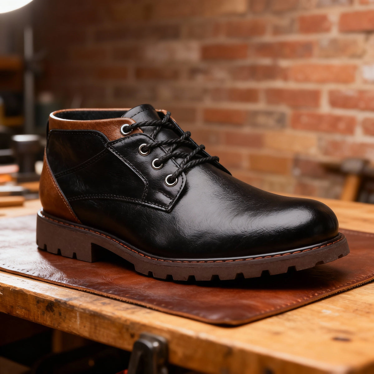 Bronco | Men Low Cut Chukka Boots With Reinforced Panels Sturdy Heel Frame And Cushioned Sole For Work Or Weather