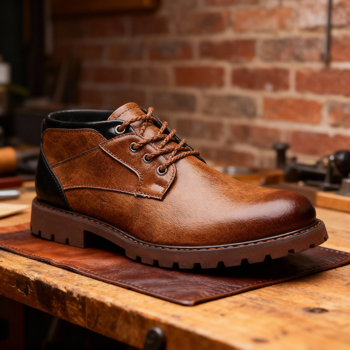 Bronco | Men Low Cut Chukka Boots With Reinforced Panels Sturdy Heel Frame And Cushioned Sole For Work Or Weather
