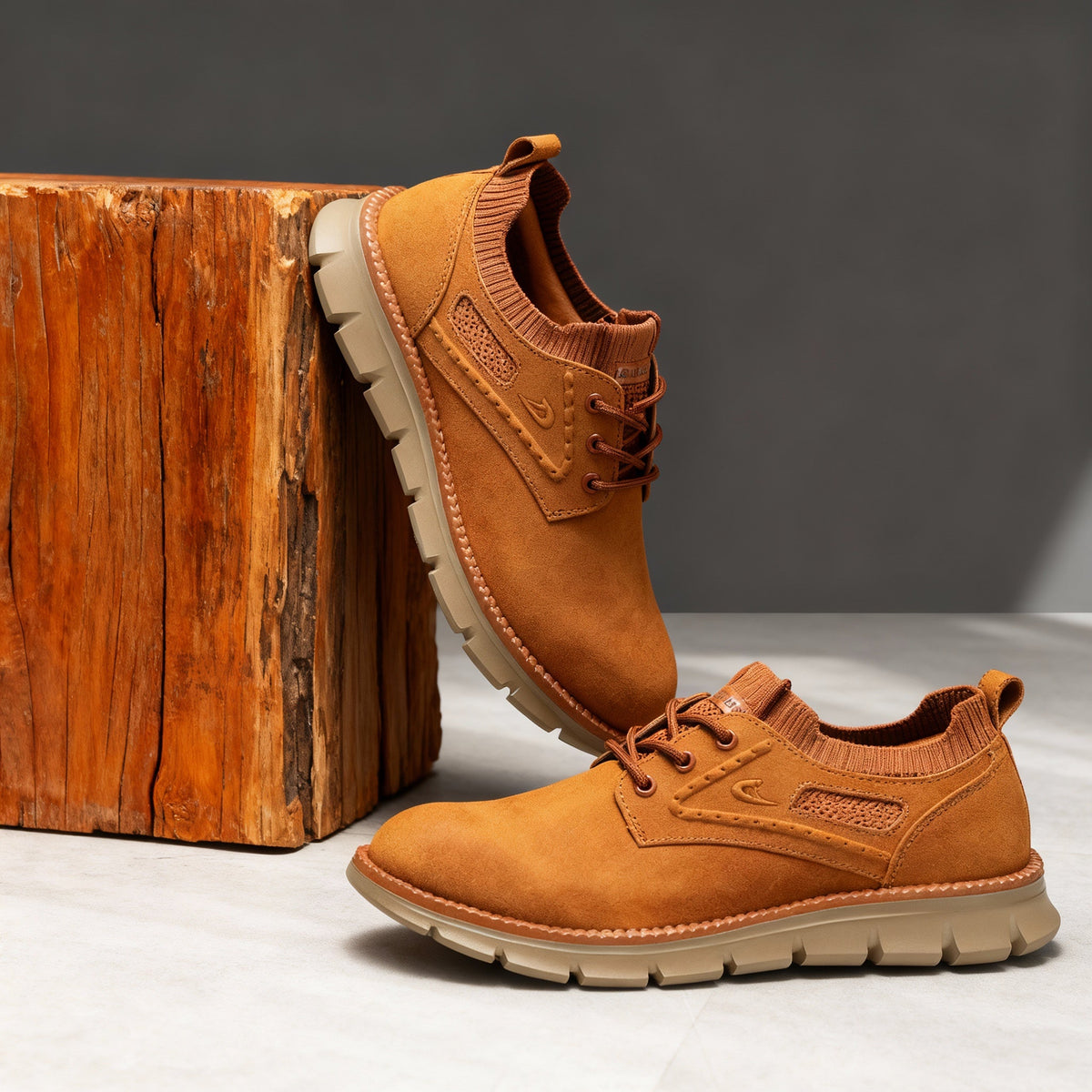 Marshall | Men Sneakers With Hand Stitched Detailing Ankle Sock Collar And Cushioning EVA Sole For Daily Miles