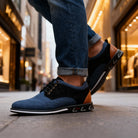 Victor | Men Derby Sneakers With Textured Upper Cushioned Footbed And Padded Ankle Support For Office Or Weekend
