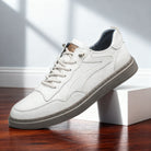 Clint | Men Leather Sneakers With Lined Interior Padded Heel Cushioned Insole And Sturdy Outsole For Daily Wear