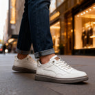 Clint | Men Leather Sneakers With Lined Interior Padded Heel Cushioned Insole And Sturdy Outsole For Daily Wear