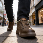 Clint | Men Leather Sneakers With Lined Interior Padded Heel Cushioned Insole And Sturdy Outsole For Daily Wear