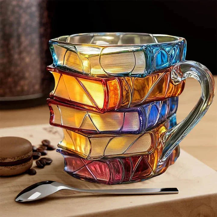 Handcrafted 3D Book-Shaped Mugs