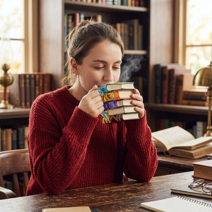 Handcrafted 3D Book-Shaped Mugs