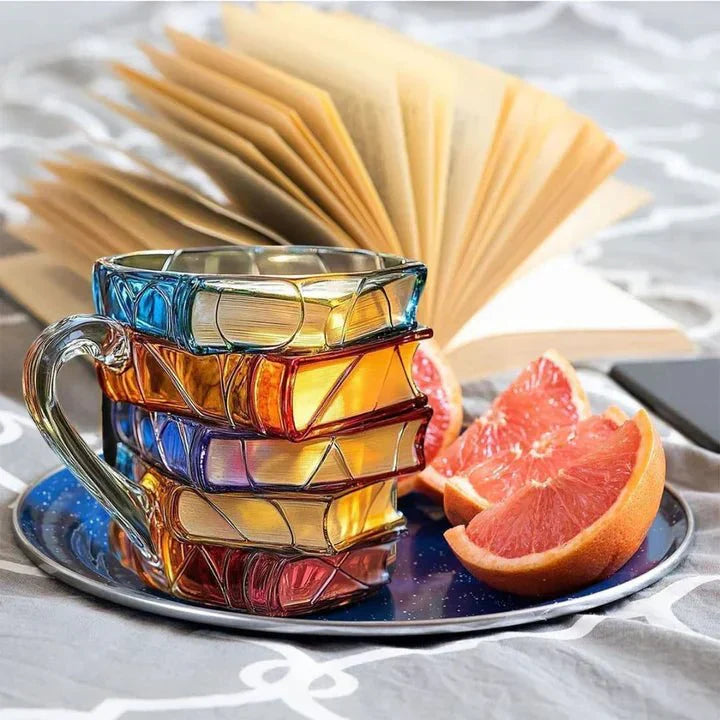 Handcrafted 3D Book-Shaped Mugs