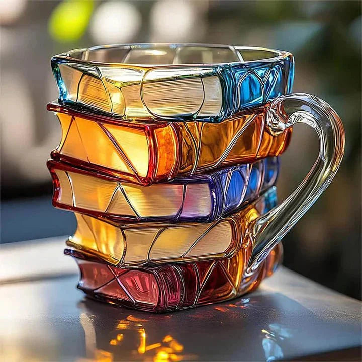 Handcrafted 3D Book-Shaped Mugs