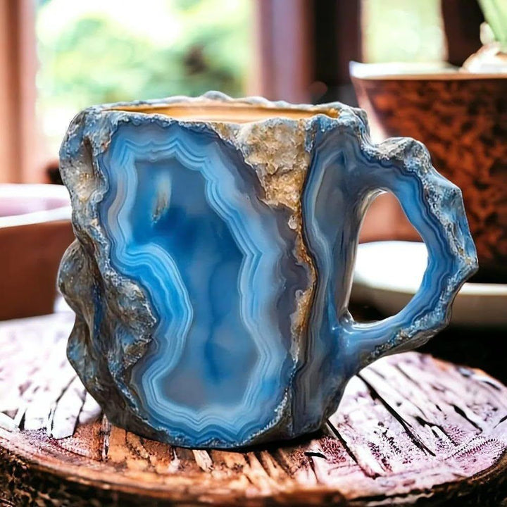 Insulated Coffee Mug with Geode Finish