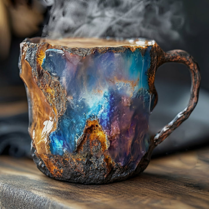 Insulated Coffee Mug with Geode Finish