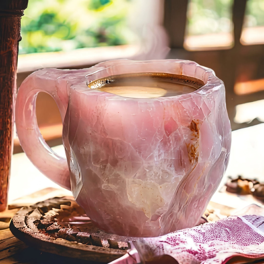 Insulated Coffee Mug with Geode Finish