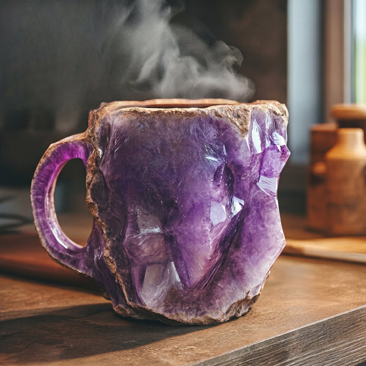 Insulated Coffee Mug with Geode Finish