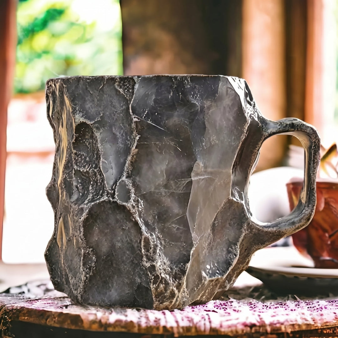 Insulated Coffee Mug with Geode Finish